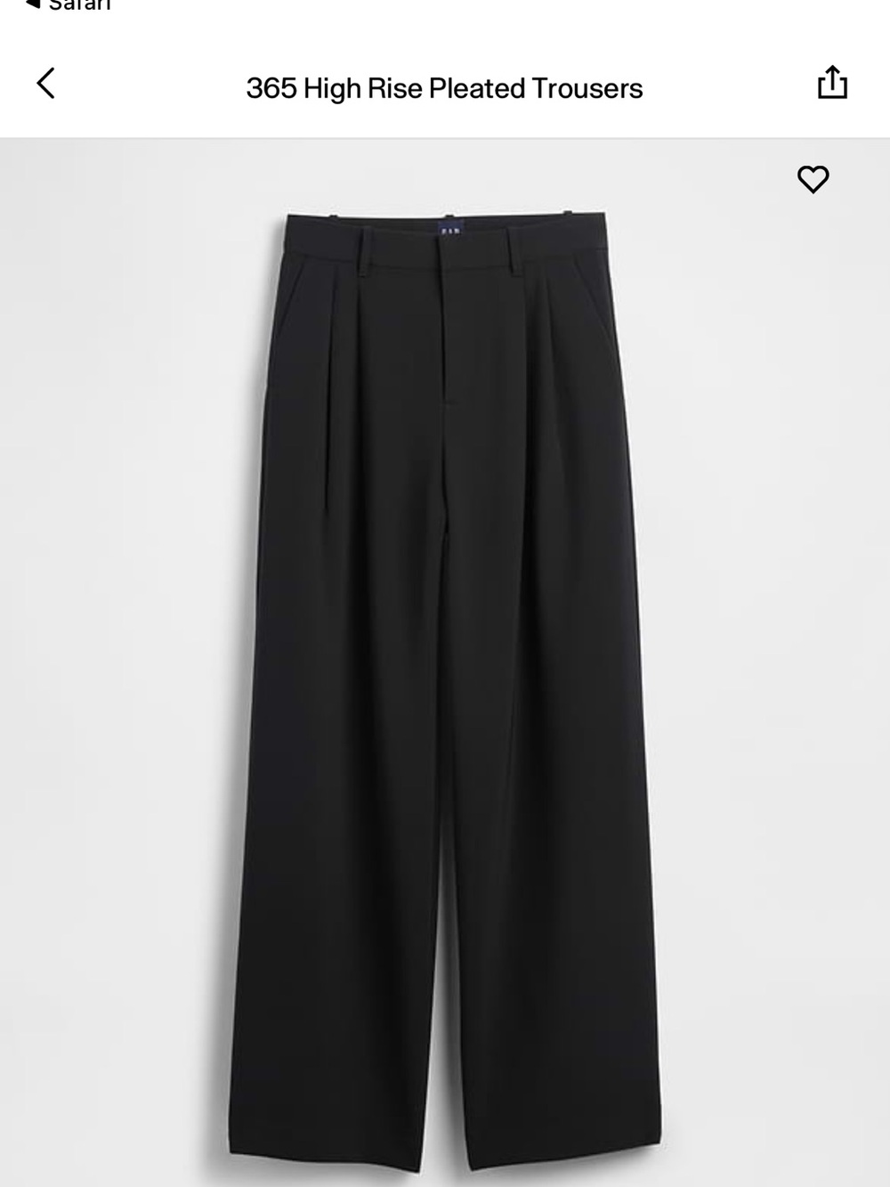 GAP tall Black women wide leg trousers